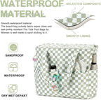 Bluboon Waterproof Beach Tote Pool Bags for Women Ladies Extra Large Carry On Bag With Wet Compartment for Weekender Travel