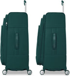 Samsonite UpLIFT Lightweight Large Checked Softside Luggage with Spinner Wheels - Expandable - Airline-Approved, Polyester Soft Suitcase for Ultra Light Travel - Emerald Green