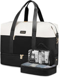 LOVEVOOK Weekender Bag, Large Travel Duffel Bag for Women with 2 Packing Cubes, Carry on Overnight Bag with Shoe Compartment, Mom Hospital Bags for Labor and Delivery