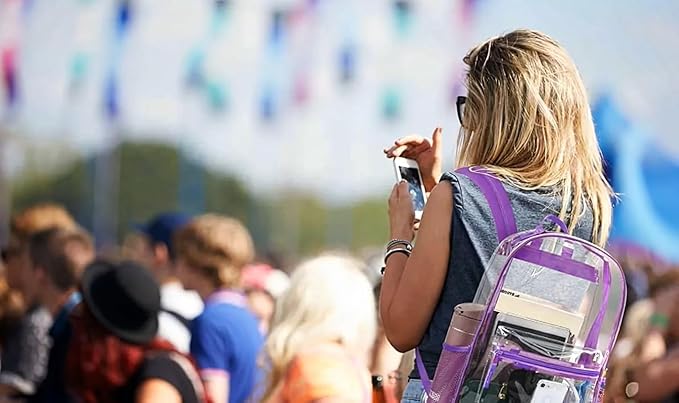 Trail maker Clear Backpack Heavy Duty with Padded Straps, Side Pockets for Kids, Boys, Girls, School, Stadium Approved Events