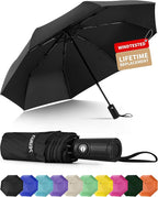 Seniny Windproof Travel Umbrella, Automatic Umbrellas for Rain, Portable & Compact Umbrellas for Backpack, Strong UV for Protection, Folding Small Sun Umbrella for Car, Walking