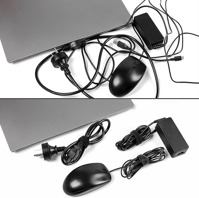 OneLeaf 180PCS Reusable Cable Ties, Black Adjustable 4-Inch Cord Organizer Ties, Multi-purpose Hook Loop Cable Management Wire Ties for Organizing Home, Office, Data Centers (OL-VCT-SG)