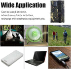 Foldable Solar Panel - 15W Solars Panel Charger with USB Port, Camping Solars Energy Charger | Travel Stellar Supply, Outdoor Hiking Solar Charging Pack for Picnic, Fishing, Backpack Adventures