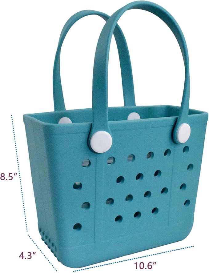 Lightweight Extra large Rubber Beach Bag Small mini Tote Bag for Gym Waterproof medium Open Handbag for Pool Sports