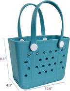 Lightweight Extra large Rubber Beach Bag Small mini Tote Bag for Gym Waterproof medium Open Handbag for Pool Sports
