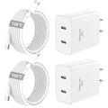 iPhone 17 16 15 Charger Fast Charging, 45W Dual USB C Android Phone Charger Block with 10FT Long Type C Cable Cord for Apple iPhone 17/Pro/Pro Max/17 Air/16 Pro/16 Pro Max/15 Plus/iPad/S26 Ultra/S25