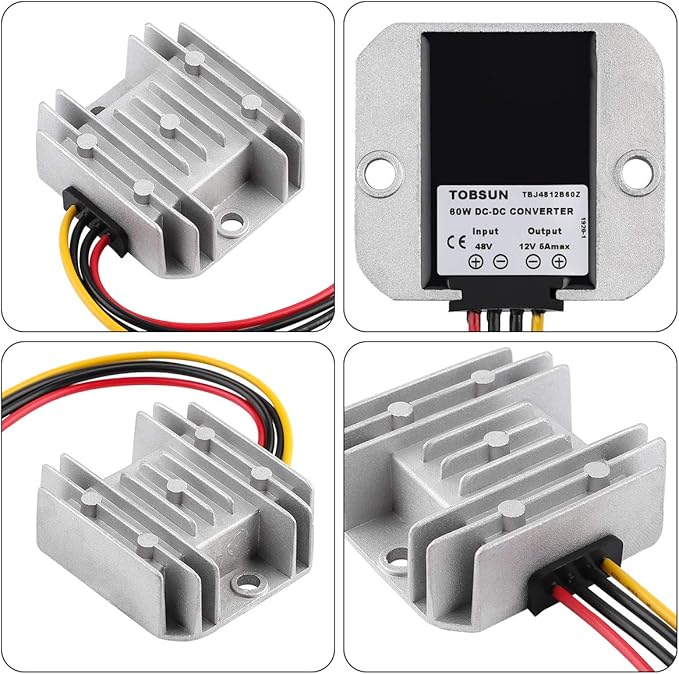 HOMELYLIFE DC 48V 36V to 12V Step Down 12V 5A 60W Voltage Regulator Buck Converter Reducer Power Converter Waterproof Module Transformer for Golf Cart Club Car
