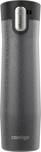 Contigo® AUTOSEAL® West Loop Vacuum-Insulated Stainless Steel Travel Mug with Easy-Clean Lid, 24 oz, Crystal Sake