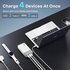 NOBIS Portable Charger, 20000mAh Power Bank, 45W Power Bank Fast Charging, Battery Pack with C to C Cable, Battery Bank with Digital Display for iPhone Android Laptop etc (White)