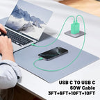 QZIIW Super Fast Samsung Charger Type C,45W Dual Port USB C Fast Charger Block [2-Pack] & Extra Long 60W 3/6/6/10FT USB C Cable - PD Quick Charging 3.0 for Samsung Galaxy S25 Ultra/S24+/S23 iPhone 16