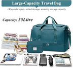 Extra Large Travel Duffle Bag,Carry on Overnight Weekend Bag with Shoes Compartment,Weekender Bags for Women for Travel Business Trips Sport Hospital