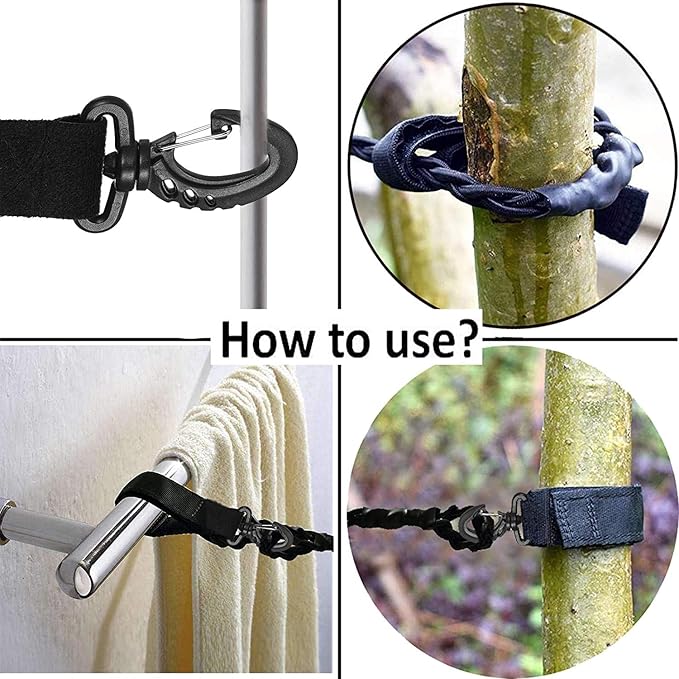 2 Pack Tri-Braided Cord Clothes Line Clothes Drying Rope Travel Clothesline Windproof Clothes Line for Longer Trips Where You Need to do Laundry in Your Room or Camping - No Hanger Needed