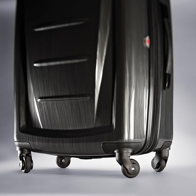 Samsonite Winfield 2 - 20-Inch Hardside Luggage with 360° Spinner Wheels, TSA Lock, Airline Approved - Charcoal