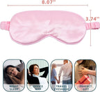 LERSVICVIL Sleep Masks 4 Pack Silky Eye Cover Soft Satin Blindfold Elastic Strap Night Eye Shade for Women Men