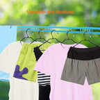 2 Pack Windproof Clothes Line with Hooks 16.4 feet Blue Nylon Clothesline