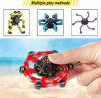 Gokeey Stocking Stuffers Gifts for Grandkids Transformable Fidget Spinners for Kids and Adults Stress Relief Sensory Fidget Toys for Boys Age 8-13 Teen Girls Kids Toys2 Pcs