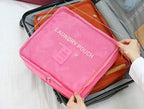 Mossio 7 Set Packing Cubes with Shoe Bag - Compression Travel Luggage Organizer