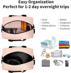 Apenze Small Gym Bag 14 inch lightweight Carry On Mini Duffel Bag for Travel Sport - Pink