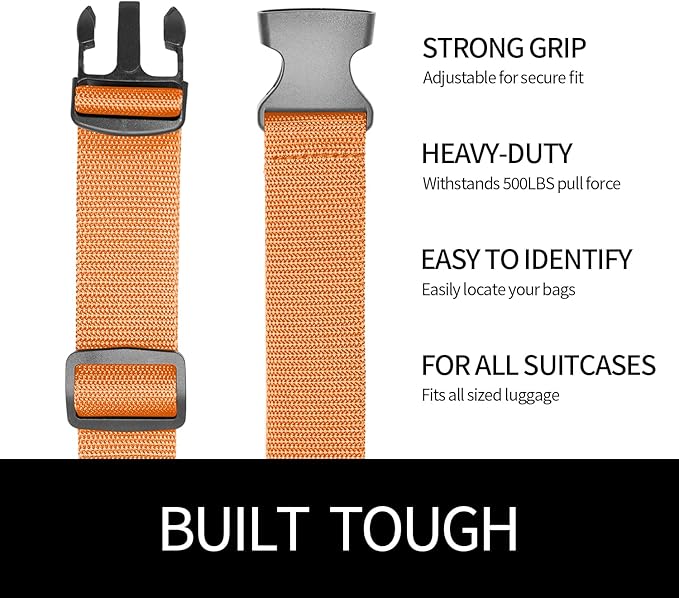 Luggage Straps 2-80Orange