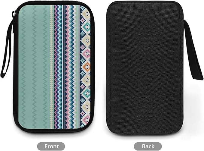 Geometric Electronic Organizer Cord Organizer Travel Pouch Electronic Accessories Carry Case Large Travel Cable Organizer Bag for SD Card Phone Power Bank