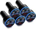 5-Pack USB C Car Charger 90W, OKRAY 5-Port Super Fast Charging PD30W 12v Cigarette Lighter Adapter USB-C&USB-A Multiport Car Phone Charger with Volt Meter for iPhone 17 16 15 14, iPad, Galaxy S25 A16
