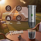 Portable Coffee Maker Espresso Machine, Travel Coffee Maker Self-Heating with USB-C Small Tea Cup, Compatible with Ground Coffee & NS Capsule for RV,Car, Hiking, Camping Office (Green)