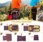15L Small Hiking Backpack Travel Daypack Colorful Lightweight Packable Foldable Casual Backpack for Women Men