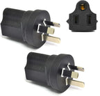 Ceptics Australia, New Zealand, China AS3112 Travel Power Plug Adapter Accepts NEMA 5-15R - ETL Certified - Industrial Grade (IG-16-2PK)