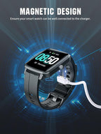 TiMOVO Charger Compatible with YAMAY VeryFitPro SW021/SW01/Willful SW023/SW025/Letsfit ID205L/Letscom ID205S/ID216/Umidigi Uwatch 3/Uwatch GT, Magnetic USB Charging Power Cable Cord 3.3ft, White