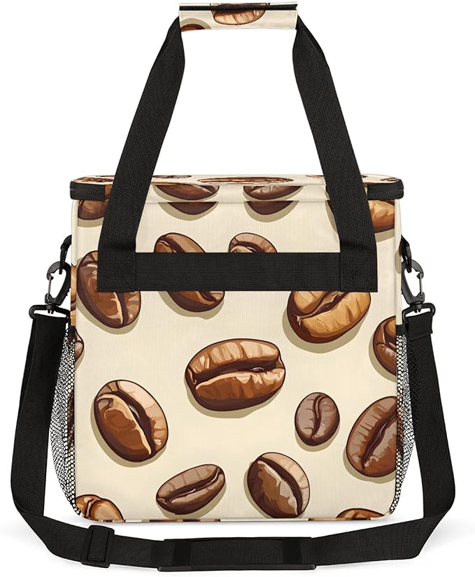 Coffee Maker Travel Bag Compatible with Keurig K-Mini or K-Mini Plus, Single Serve Coffee Brewer Carrying Case with Multiple Pockets for K-Cup Pods, Storage Bag With Shoulder Strap(Bag Only)