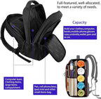 MATEIN Business Laptop Backpack, 15.6 Inch Travel Laptop Bag Rucksack, Water-Resistant Bag Daypack for Work College Computer Men Women Backpack, Black