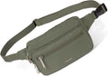Baggallini Securtex Anti-theft Belt Bag 8.8"x5.5" Crossbody Fanny Pack for Women RFID Wallet Locking Zipper Travel Purse