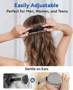 Weighted Eye Mask for Sleeping - 3D Blackout Sleep Mask for Women Men, Zero Eye Pressure, Lash-Friendly, Adjustable Strap, Airplane Travel Essentials for Long Flight & Road Trip, Meditation Mask(Gray)