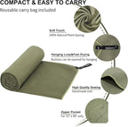 Rainleaf Microfiber Towel Perfect Travel & Gym & Camping Towel. Quick Dry - Super Absorbent - Ultra Compact - Lightweight. Suitable for Trip, Beach, Shower, Backpacking, Pool