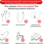 Thousover 4 Pack Lightning to USB C Adapter for iPhone 15/16/17 Pro/17 Pro Max,for iPhone 17/16 Charger,17/16 Accessories,Fast Charging & Data Transfer
