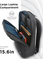 Lenovo Laptop Backpack B210, 15.6-Inch Laptop/Tablet, Durable, Water-Repellent, Lightweight, Clean Design, Sleek for Travel, Business Casual or College, GX40Q17225, Black