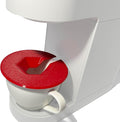Coffee Mug Cup Splash Splatter Guard Screen compatible with Keurig and other single serve brewing machines (Red)