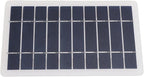 5W Solar Panel Charger, Solar Panels Professional Monocrystalline High Efficiency USB Solar Cell Maintainer for Laptops, Radios and Cell Phones with Solar Generator