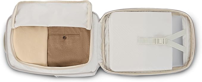 Samsonite Paralux 2-in-1 Travel Backpack, Converts into Main Bag + Go Bag, Lay-Flat Packing, StackIt™ Strap, Laptop Sleeve & Integrated AirTag™ Holder - Business & Adventure Travel Bag - Stone Grey