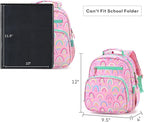 mibasies Toddler Backpack for Girls 2-4: Cute Kids Backpacks for Girls - Preschool Kindergarten Backpack - Rainbow Pink