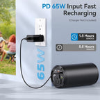 Portable Power Bank with 100W AC Outlet, 98Wh/27000mAh with 65W PD USB C, Travel Portable Battery Pack Laptop Power Bank for HP, Notebooks, MacBook1