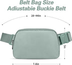 JSJ Mini Fanny Pack for Women & Men,Valentines Day Gifts for Girls Teens Kids Daughter Sister Her,Trendy Stuff Crossbody Bags Cute Everywhere Belt Bags. (Sage Gray)