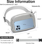 Mini Belt Bag for Women, RFID Small Fanny Pack, Womens Fashion Waist Packs with Extender Strap, Crossbody Bum Bags