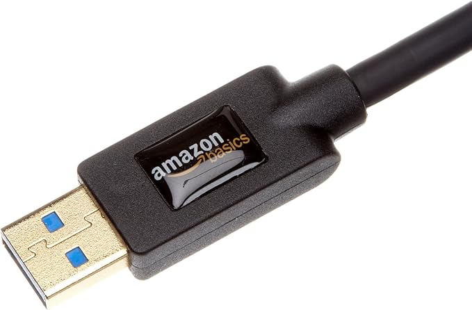 Amazon Basics USB 3.0 Extension Cable, 9.8-Foot High-Speed Data Transfer, Male to Female, 4.8Gbps, Gold-Plated Connectors, Shielded, 3 Meters, Black