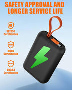 CYCYHEAT 12V1.5A 20000mAh Battery Pack for Heated Vest Jacket Coat Pants and Heating Underwear, DC Port Heated Clothing Replacement Battery Pack