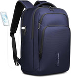 17.3 Inch Laptop Backpack for Travel Work Office College, 30L Water Resistant Casual Daypack, Lightweight Computer Backpack for Men Women, Business Laptop Bag with USB Charging Port - Blue