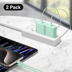 iPhone 17 16 15 Charger Fast Charging 10FT - 20W USB C Charger Block with 10FT Type C to C Cable Compatible with iPhone 17/17 Pro/17 Pro Max/Air/16/16e/15, iPad Pro, iPad Air (Green)