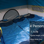 LOYEAHCAMP Tents 4 Person Camping Tent, Easy Setup Waterproof Family Tents for Camping, Portable Dome Tent for Outdoor Camping with Rainfly, Carry Bag