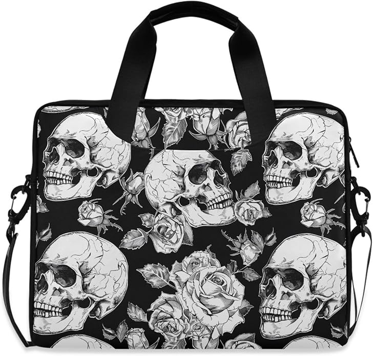 MNSRUU Laptop Bag for 15.6 inch Black Gothic Bats