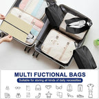 5Pcs XL Travel Shoe Bags Portable Travel Gifts Shoe Organizer with Zipper Closure, Waterproof Nylon Shoe Storage Organizer with Handle Travel Bags For Men and Women, Beige